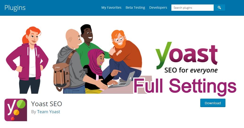 Yoast SEO plugin Settings